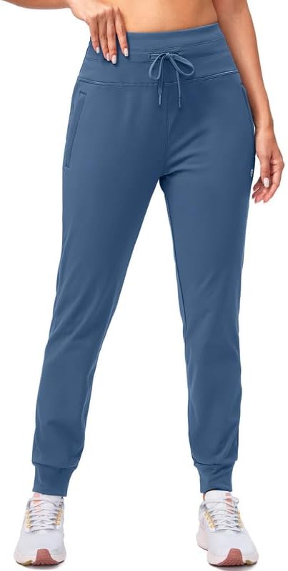 G Gradual Women's Fleece Lined Joggers High Waisted Water Resistant Thermal Winter Sweatpants Running Hiking Pockets - Image 2