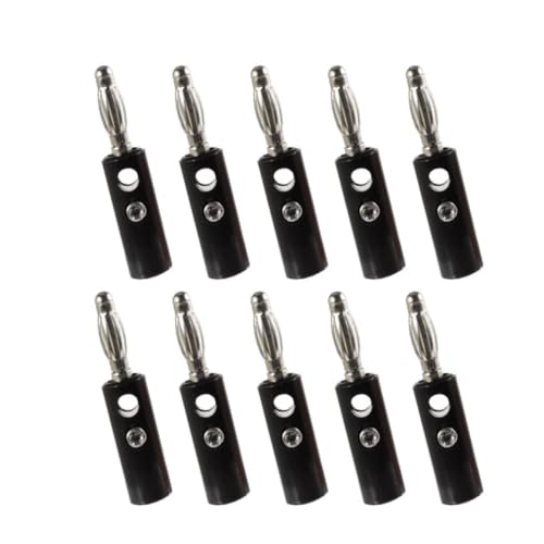Banana plug de 4 mm y conector de altavoz tipo clavija sin soldadura para cable de audio 4