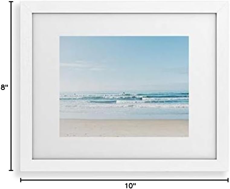 Deny Designs Bethany Young Framed Art Print, White Classic (8" x 10"), California Surfing