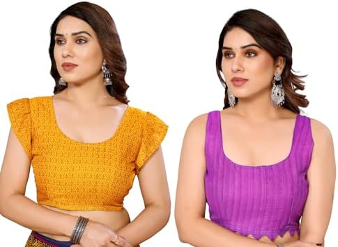 Payal Floral Georgette Saree With Blouse Combo Pack of 2 Combo (Combo_Md_1107_2_1152_4)_A14504