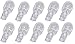 EAGLEGGO 4 Watt Wedge Base 12V Light Bulbs - 10 Pack Malibu Style - NEW