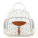 Floral Diaper Bag Backpack Travel Baby Bag for Mom Diaper Purses for Women