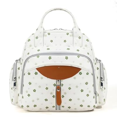 Floral Diaper Bag Backpack Travel Baby Bag for Mom Diaper Purses for Women