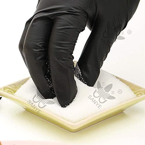 Einweghandschuhe Antistatische Schutzholzhandschuhe Schwarzsäure und Alkali Schutz Tattoo Nitrilkautschuk Chyang – Bild 3