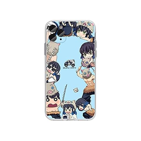 Crazynekos Demon Slayer Phone Case Cover for iPhone XR 12 Mini 13 Pro Max 7 8 Plus SE2 (for iphone 12,RL1503) Cover