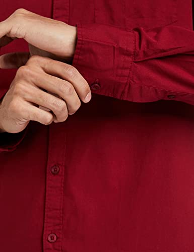 Image of Amazon Brand - Symbol Men's Cotton Shirt | Chinese Collar | Casual | Plain | Full Sleeve | Summer - Regular Fit (Available in Plus Sizes)