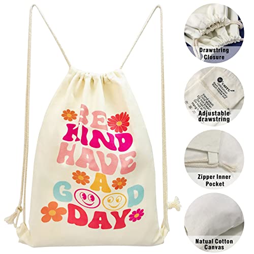 Mositu Drawstring Backpack Aesthetic Drawstring Backpack For Women Drawstring Bag Cotton Canvas Beach Shopping Drawstring Backpack Gym Sport String Bag Travel Sackpack #TOP3