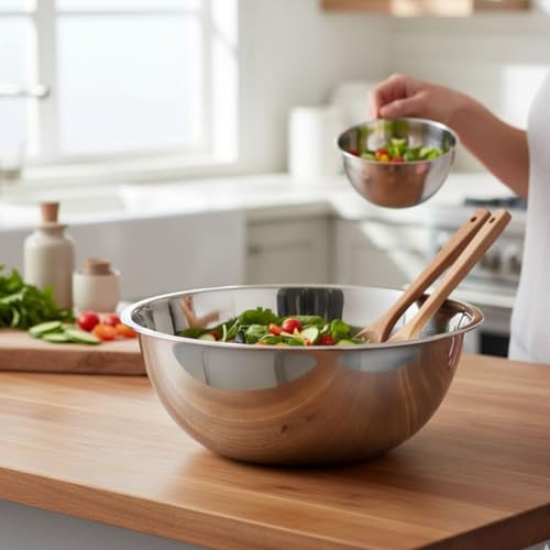 Tazón mezclador de acero inoxidable 13 qt Soro Essentials miniatura 2