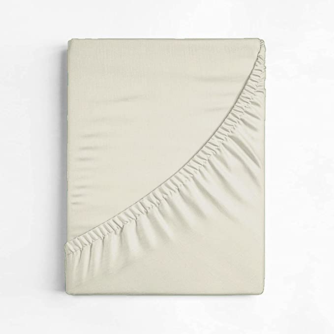 British Home Bedding, Plain Polycotton Percale Fitted Bed Sheets - Image 3