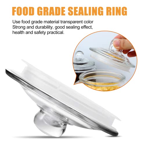 Glass Kitchen Jars,Salzesfalls Food & Cookie Storage Containers,Glass Canisters With Airtight Lid For Pantry - Flour, Coffee, Cookies, Pasta, Candy （Set Of 4） #TOP2