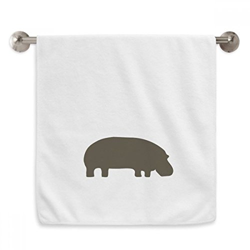 Serviette de toilette hippopotamus blanc pour la salle de bain moderne