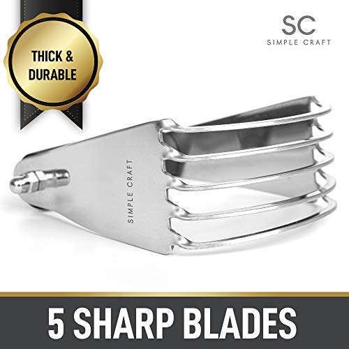 Simple Craft Pastry Cutter For Baking - Stainless Steel Pastry Blender Tool With Comfortable Grip Handle - Heavy Duty Dough Cutters & Dough Blender For Mixing Butter, Flour, and More (Black) - Thumbnail 5