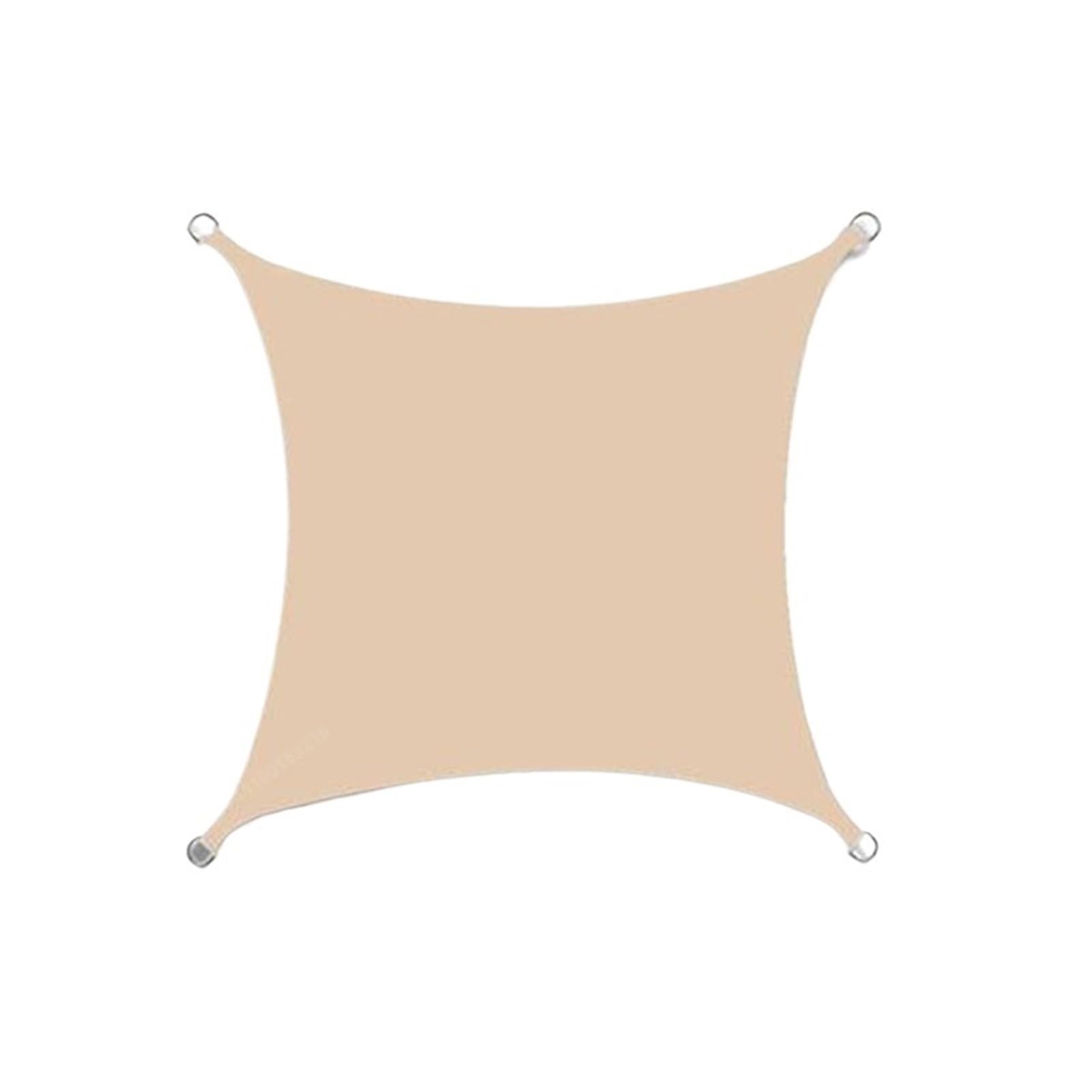 Waterproof Tarp, Sun Shelter Shade Sail Awning Outdoor Canopy Multicolor Multiple Sizes(Beige,3x3.0m)