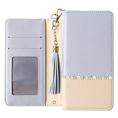COVERARY �݊��i/���� Galaxy A57 5G �P�[�X �蒠�^ �V���v�� �X�g���b�v�t�� �X�g���b�v �O�܂� �� �t�����[ �f�R ���z�t�� �o�b�O��[�u���[�O���[]�g�уP�[�X 100062344