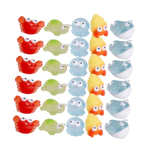 LEDMOMO 海洋生物フィギュア 多種類 30個 シーアニマル ミニ置物 マイクロ風景飾り 海洋動物モデル 水槽用 水槽 オーナメント アクアリウム 飾り物 可愛い デコレーション 誕生日 プレゼント クリスマス 新年 コレクション 6歳以上