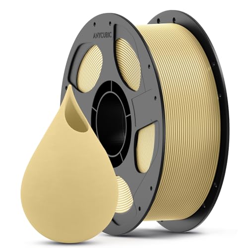 ANYCUBIC Refill PLA und Spool Kit 1KG Beige, 1,75mm Filament 3D-Druckmaterialien mit Hoher Fließfähigkeit, Neatly Wound, Intelligente Identifikation 1KG Beige 1KG