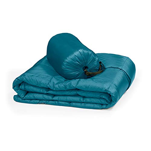 Outdoor Packable Down Throw Blanket for Camping, Traveling, Hike, Picnics, Beach Trips