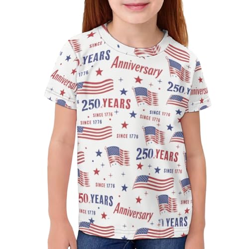 Image of Kids Graphic T-Shirt Boys Girls Novelty Tees Top Short Sleeve Shirts Summer Blouses 3-16