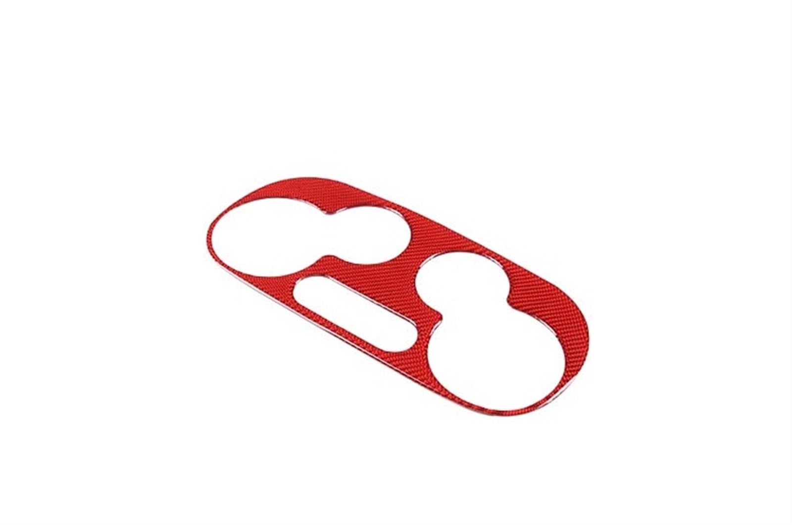 KUNGKIC Per FIAT 500 Abarth 595/595C/695 Interruttore bagagliaio auto copertura trim decorativa adesivo fibra di carbonio trim accessorio esterno, regalo, nero