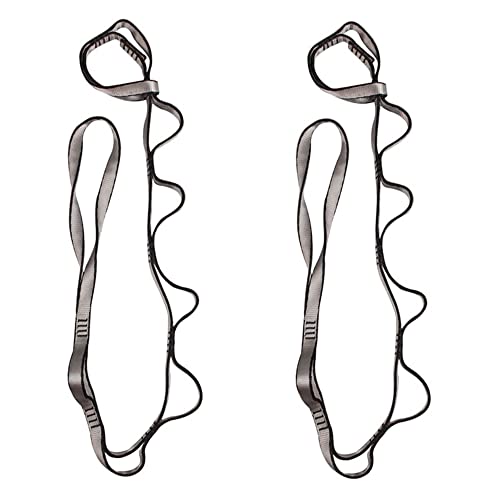 2Pcs Adjustable Anti-Gravity Chrysanthemum Swing Flying Stretch Belt Rope Climbing Daisy Chains Extension Yoga Belt Hanging (Grey, 1.5M) by Generic - Used condition - CA$18.49