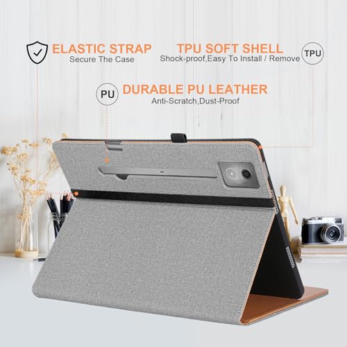 Image of Case for Lenovo Idea Tab Pro with Pen Holder Shockproof Cover for Lenovo Idea Tab Pro Case 12.7 Inch 2025,Gray