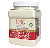 Pride Of India - Whole Dry Milk Powder - Protein & Calcium Rich - 1.25 lbs (20oz) Jar