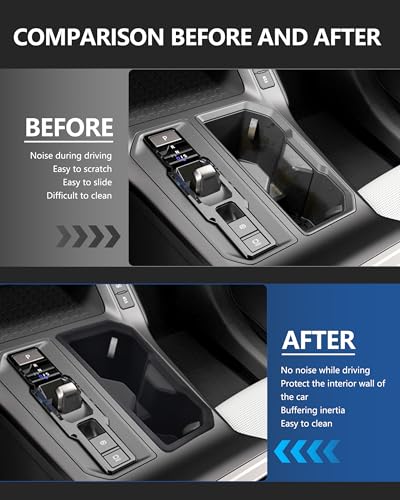 Image of 3PCS for 2026 Toyota RAV4 Interior Accessories, Console Organizer Mat, Cup Holder Insert & Wireless Charging Pad Silicone Liner, Anti-Slip Protection (Not for Limited)