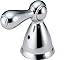 Delta H617 Two Traditional/Classic Metal Lever Handle from The Botanical Collection,