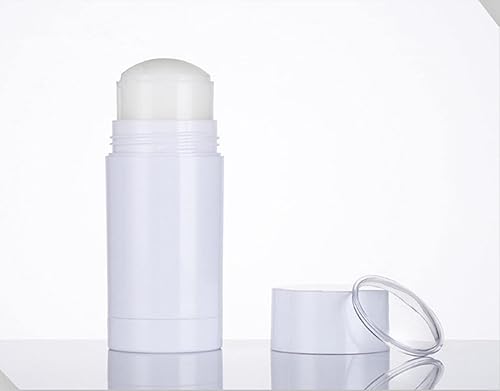 Miniatura 6 de Recipientes de desodorante redondos vacíos con barra de llenado giratorio para desodorante, botellas de desodorante de plástico, tubo de bálsamo