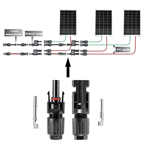 10x Conector Mc4 Painel Solar Fotovoltaico Energia (20pçs)