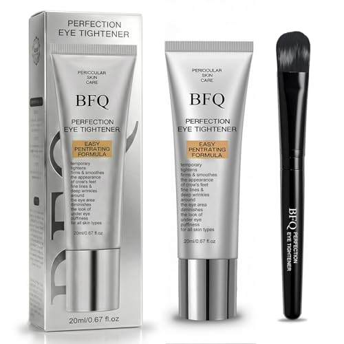 BFQ Instant Eye Tightening Cream - Targets Fine Lines & Wrinkles, with Applicator Brush, Firming...