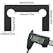 safycaby 10 PCS Shower Door Hinge Shims Glass Shower Door Hinge Gaskets Anti-Slip Gasket Glass Hinge Replacement Kit Black (Black)