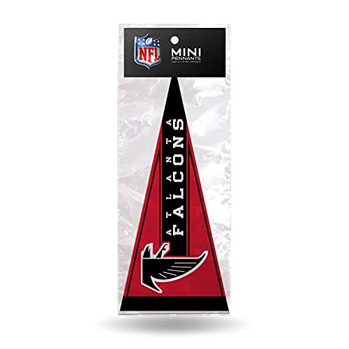 Rico Industries NFL Football Atlanta Falcons Retro 4'' x 9'' Felt Mini Pennant Team Set (Includes 8 Pieces)