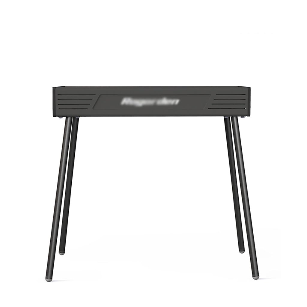 Barbecue au charbon de bois avec étagère en émail et grille amovible pour gril de cour