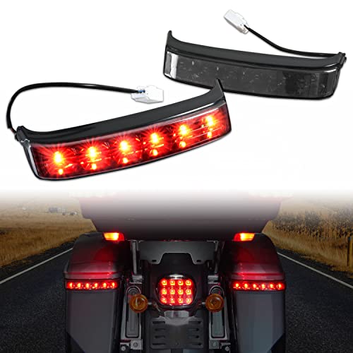 VEISUTOR LED Saddlebag Housing Tail Lights Run Brake Turn Signal Lights Lamps for Harley Touring Street Road Glide CVO Electra Glide Ultra Classic Ultra Limited CVO 2014-2022 (2PCS, Smoked Lens)