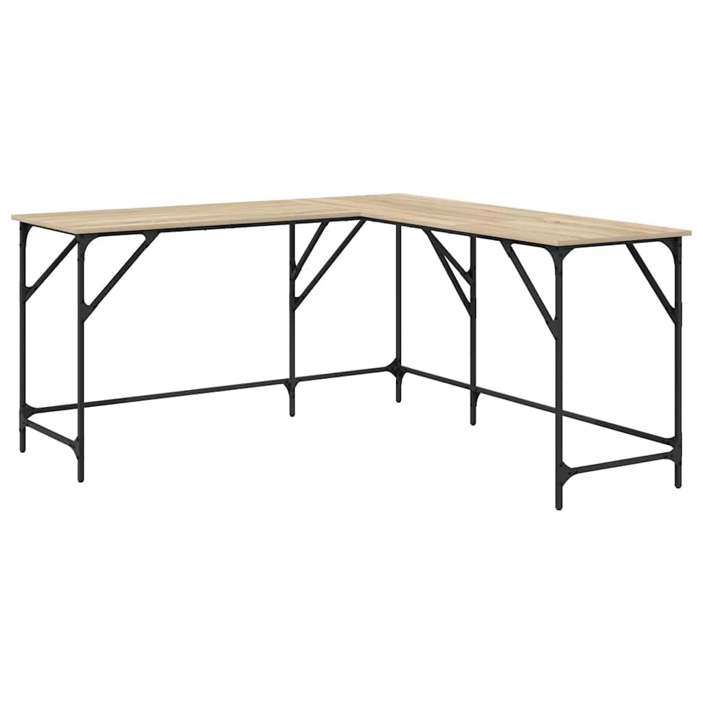 Bureau en Forme de L 149x149x75 cm Chêne Sonoma Bois d'Ingénierie