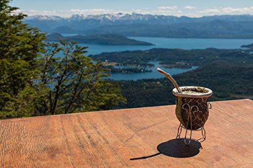 Yerba Mate Tea 1Lb (16Oz) Hi-Caffeine 100% Certified Organic Super-Green Yerba Mate | No Dust | Fresh - Never Aged (Ilex Paraguariensis) | Brazilian Rain Forest Grown From U.s. Wellness Naturals #TOP6