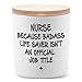 BFJLIFE Nurse Gifts for Women Funny Unique School Nurse Practitioner Gifts for Christmas Birthday Nurse Week Appreciation Novelty Lavender Scented Soy Candles