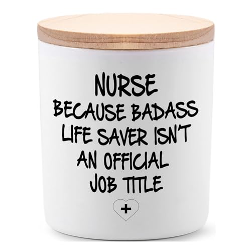 Nurse Gifts for Women Funny Unique School Nurse Practitioner Gifts for Christmas Birthday Nurse Week Appreciation Novelty Lavender Scented Soy Candles