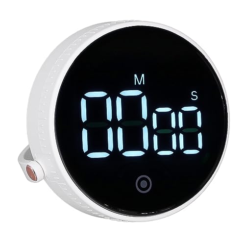 aqxreight Temporizador Digital con Respaldo Magnético, Alarma de Volumen, Pantalla Ultra Clara, un Botón para Cocina, Aula, Deportes, Oficina y Uso Doméstico