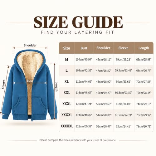 Women's Plus Size Full Zip Sherpa Fleece Jacket with Hood and Pockets - image 7