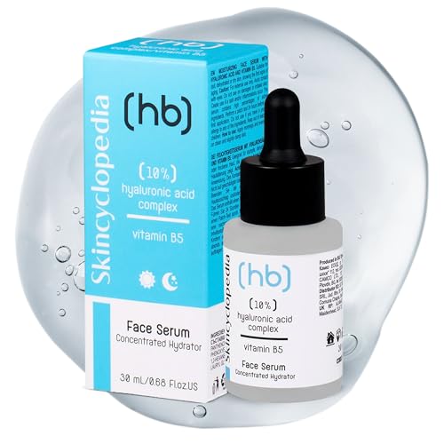 Skincyclopedia Hyaluron Serum B5 hochdosiert, Anti Aging Gesichtsserum mit Hyaluronsäure, Face Skincare with Hyaluronic Acid, Hochwirksame Gesichtspflege gegen Falten, 30ml