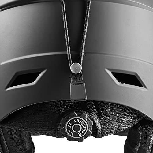 Black Crevice Casco Da Sci Con Visiera Kirchberg I Casco Traspirante Uomo E Donna Con Fori Per Areazione I Casco Unisex I Casco Adattabile I Alta Vestibilità - 4