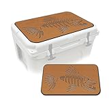 USATuff SeaDek EVA Mat Cooler Pad fits YETI 45 Tundra | Peel & Stick Application | Non Slip Comfort Accessories - Bonefish Skeleton (Mocha-Black)
