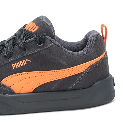 PUMA Women's Park Lifestyle Shoes, Flat Dark Gray-Maple Syrup-Black, 74
