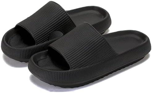 rosyclo Cloud Slippers for Women and Men, Pillow House Slippers Shower Shoes Indoor Slides Bathroom Sandals, Ultimate Comfort, Lightweight, Thick Sole, Non-Slip, Easy to Clean