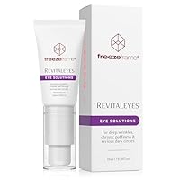 freezeframe - Revitaleyes, Clinical Anti Wrinkle Gel, Hydrating Eye Cream for Dark Circles and Puffy Eyes with Hyaluronic Acid, 3 Powerful Peptides, Vitamin C and a Unique Gel Tensor System (15ml)