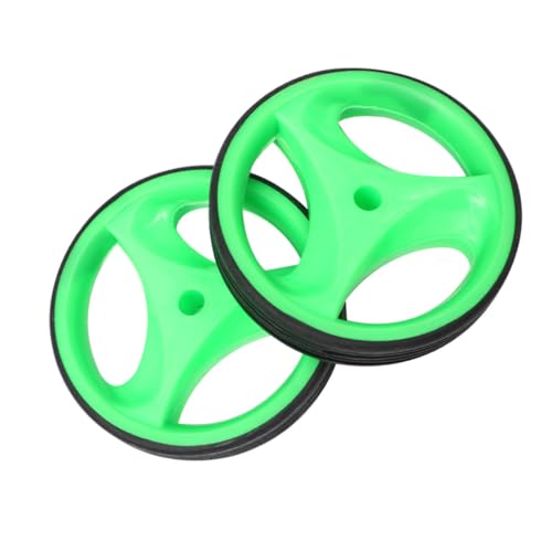 Conjunto de Ruedas de Entrenamiento Veemoon con Soporte, Ruedas Auxiliares Silenciosas de Balance con Luz Intermitente, 12-20 Pulgadas, Estabilizadores Verdes para Bicicleta