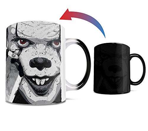 IT Chapter Two – Pennywise – Historic Derry Maine – One 11 oz Morphing Mugs Color Changing Heat Sensitive Ceramic Mug – Image Revealed When HOT Liquid Is Added!