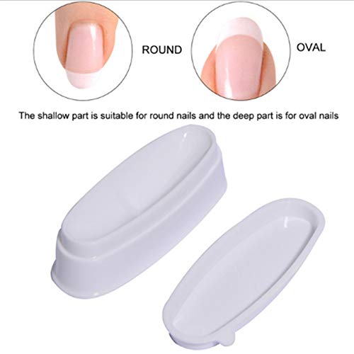 Dipping Powder Nails Set French Nails Dip Tray Dipping Powder Glitzerpuder Recycling Container, Französisches… – Bild 5